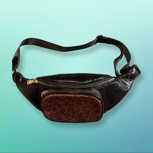 Faux Leather Cheetah Fanny Pack